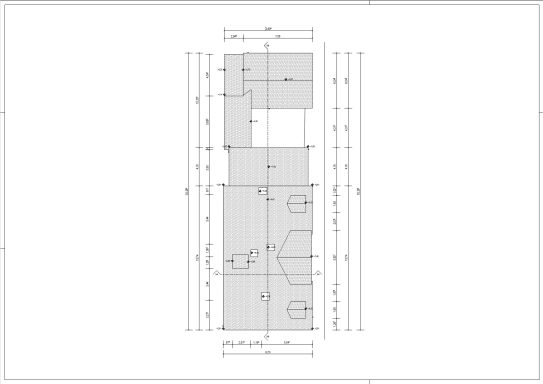 "3D-Strichzeichnung des Dachbodens im Aufseherhaus am Herkules – technische Schwarz-Weiß-Darstellung der historischen Dachraumstruktur."