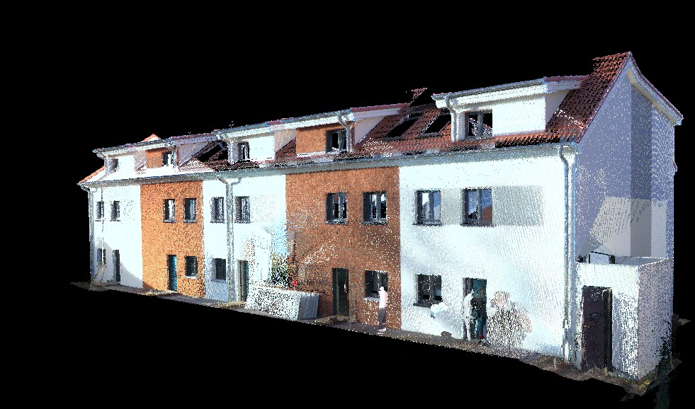 Punktwolke für einen Neubau