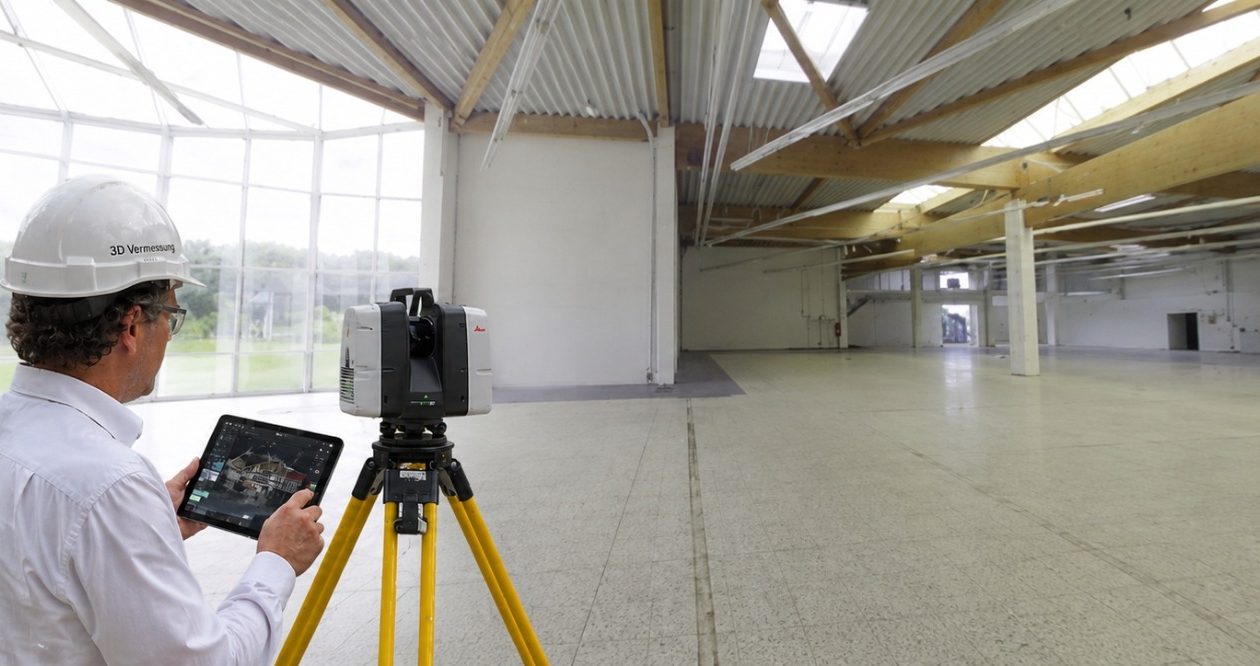 3D Laserscanning eines ehemaligen Baumarktes in Bad Fallingbostel (Punktwolke)
