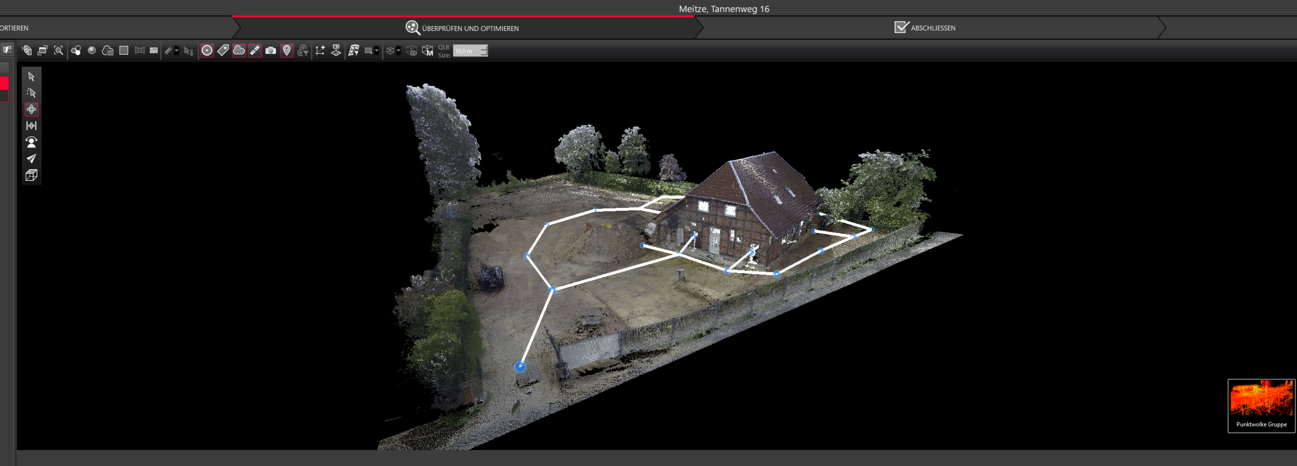Bestandsgebäude als Ausgangspunkt für 3D-Laserscanning und digitale Bestandsdokumentation