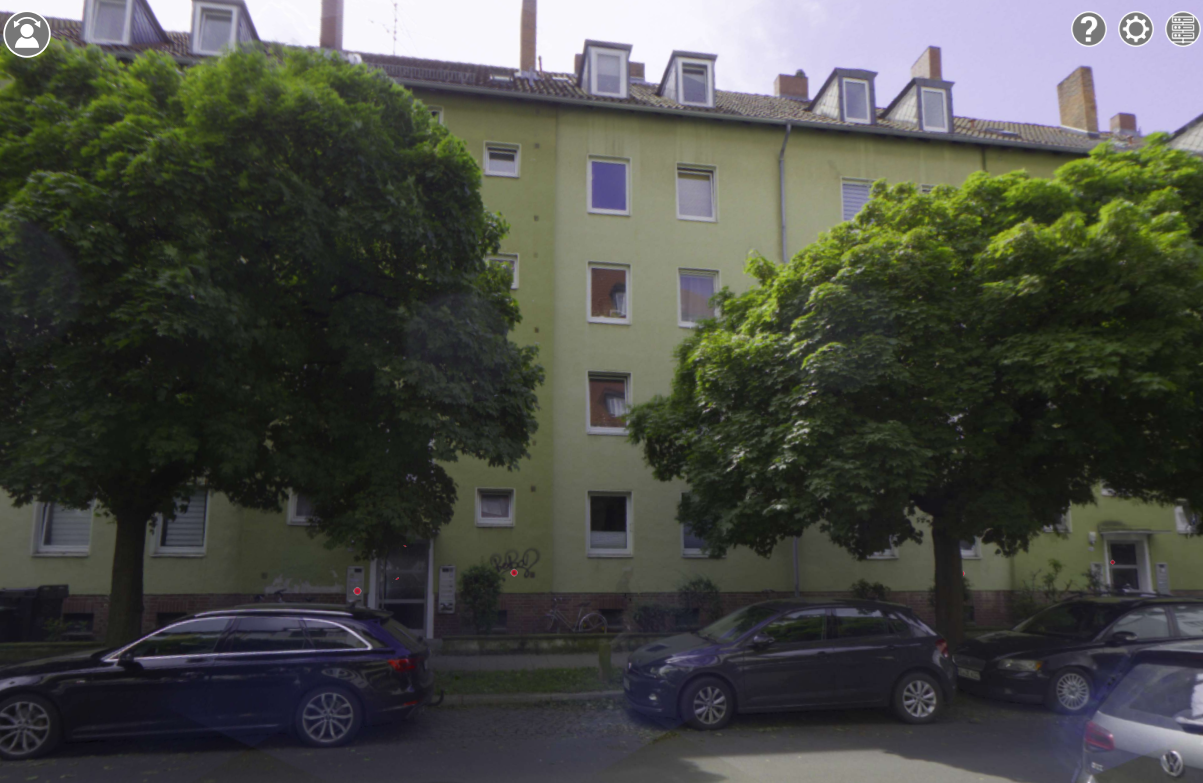 Straßenansicht Mehrfamilienhaus Schunterstraße 55/55a Braunschweig