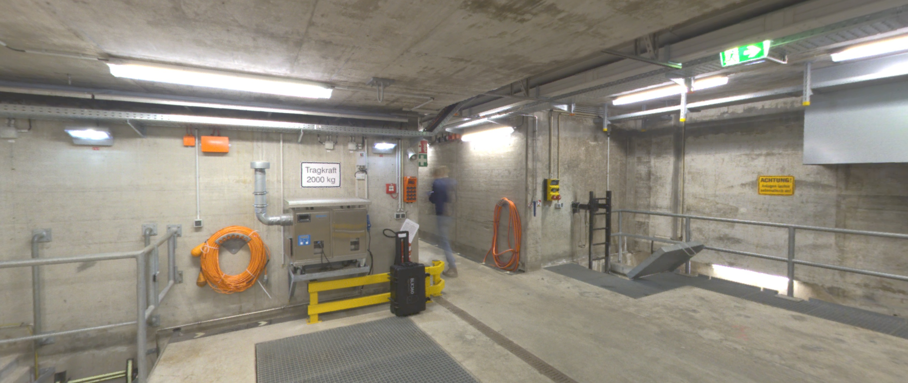 HDR-Aufnahme des Technikvorraums für den Schieber der Schleusenkammer in Uelzen